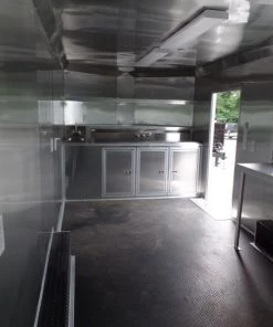 8.5' x 14' Concession Food Trailer Lime Event Catering -Cheap Concession Trailers Shop sam 2961