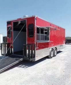8.5' x 24' Red Concession Food Trailer 39 8.5' x 24' Red Concession Food Trailer -Cheap Concession Trailers Shop sam 2970 1
