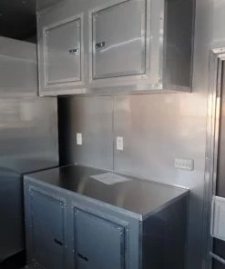 8.5' x 24' White Concession Food Trailer With Appliances -Cheap Concession Trailers Shop sam 3002 1