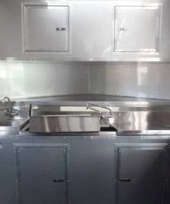 8.5' x 24' White Concession Food Trailer With Appliances -Cheap Concession Trailers Shop sam 3007