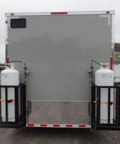 8.5' x 30' Concession Food Dove Grey Trailer With Appliances -Cheap Concession Trailers Shop sam 3041