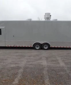 8.5' x 30' Concession Food Dove Grey Trailer With Appliances -Cheap Concession Trailers Shop sam 3043