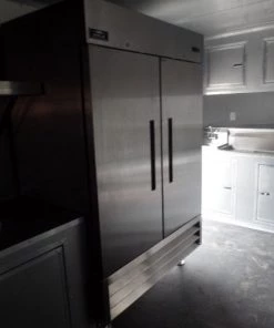 8.5' x 30' Concession Food Dove Grey Trailer With Appliances -Cheap Concession Trailers Shop sam 3057