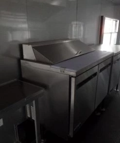 8.5' x 30' Concession Food Dove Grey Trailer With Appliances -Cheap Concession Trailers Shop sam 3058