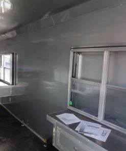 8.5' x 26' Concession Food Trailer Black Event Catering -Cheap Concession Trailers Shop sam 3137