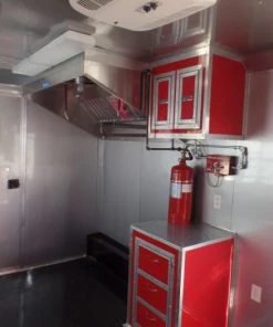 8.5' x 24' Concession Food Trailer Red Event Catering -Cheap Concession Trailers Shop sam 3148