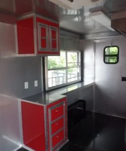 8.5' x 24' Concession Food Trailer Red Event Catering -Cheap Concession Trailers Shop sam 3149