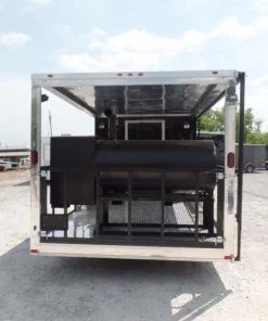 8.5' x 24' Concession Food Black Porch Style Trailer -Cheap Concession Trailers Shop sam 3189 1