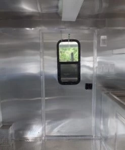8.5' x 24' Porch Style Black Concession Food Trailer -Cheap Concession Trailers Shop sam 3203 2