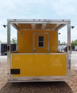 8.5' x 16' Yellow Concession Food Catering Event Trailer -Cheap Concession Trailers Shop sam 3233