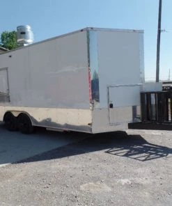 8.5' x 18' Concession White Event Food Catering Trailer -Cheap Concession Trailers Shop sam 3358