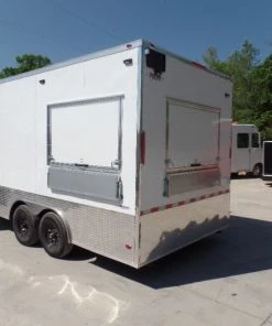 8.5' x 18' Concession White Event Food Catering Trailer -Cheap Concession Trailers Shop sam 3362