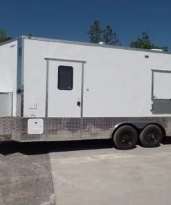 8.5' x 18' Concession White Event Food Catering Trailer -Cheap Concession Trailers Shop sam 3363