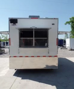 8.5' x 18' Concession White Event Food Catering Trailer -Cheap Concession Trailers Shop sam 3369