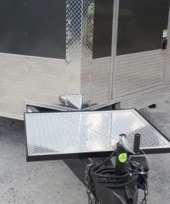 8.5' x 22' Concession Food Trailer Grey/Green Event Catering -Cheap Concession Trailers Shop sam 3622