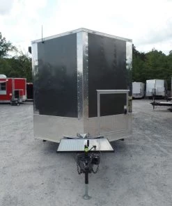 8.5' x 22' Concession Food Trailer Grey/Green Event Catering -Cheap Concession Trailers Shop sam 3623