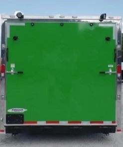 8.5' x 22' Concession Food Trailer Grey/Green Event Catering -Cheap Concession Trailers Shop sam 3630