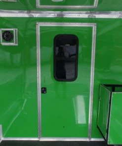 8.5' x 22' Concession Food Trailer Grey/Green With Appliances -Cheap Concession Trailers Shop sam 3640 1