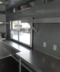 8.5' x 22' Concession Food Trailer Grey/Green With Appliances -Cheap Concession Trailers Shop sam 3644 1