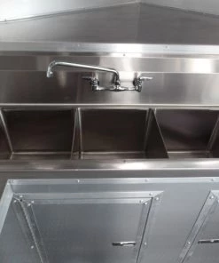 8.5' x 22' Concession Food Trailer Grey/Green With Appliances -Cheap Concession Trailers Shop sam 3646 1