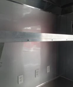 8.5' x 22' Concession Food Trailer Grey/Green Event Catering -Cheap Concession Trailers Shop sam 3653