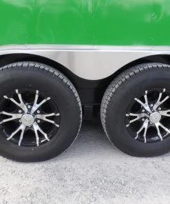 8.5' x 22' Concession Food Trailer Grey/Green Event Catering -Cheap Concession Trailers Shop sam 3661