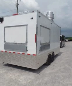 8.5' x 18' Concession Food Trailer With Appliances -Cheap Concession Trailers Shop sam 3689
