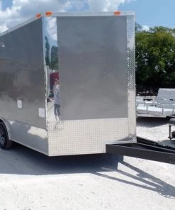 8.5' x 14' Concession Food Trailer Light Pewter Event Catering -Cheap Concession Trailers Shop sam 3711