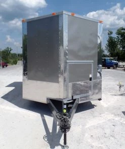 8.5' x 14' Concession Food Trailer Light Pewter Event Catering -Cheap Concession Trailers Shop sam 3712