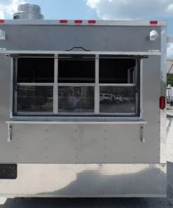 8.5' x 14' Concession Food Trailer Light Pewter Event Catering -Cheap Concession Trailers Shop sam 3716