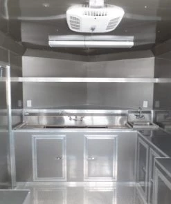 8.5' x 14' Concession Food Trailer Light Pewter Event Catering -Cheap Concession Trailers Shop sam 3720