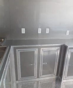 8.5' x 14' Concession Food Trailer Light Pewter Event Catering -Cheap Concession Trailers Shop sam 3723