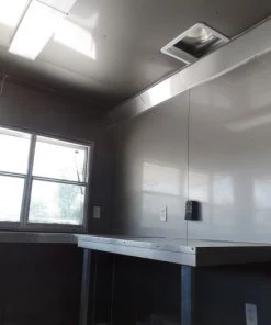 8.5' x 14' Concession Food Trailer Light Pewter Event Catering -Cheap Concession Trailers Shop sam 3724