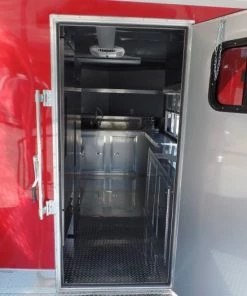 8.5' x 22' Concession Food Trailer Red With Appliances -Cheap Concession Trailers Shop sam 4081