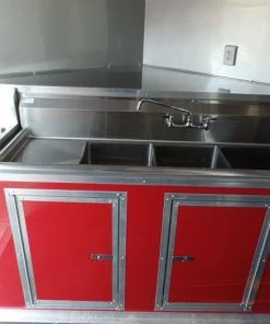 8.5' x 26' Concession Food Trailer Red Event Catering -Cheap Concession Trailers Shop sam 4224