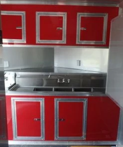 8.5' x 26' Concession Food Trailer Red Event Catering -Cheap Concession Trailers Shop sam 4225