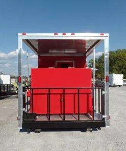 8.5' x 26' Concession Food Trailer Red Event Catering -Cheap Concession Trailers Shop sam 4236
