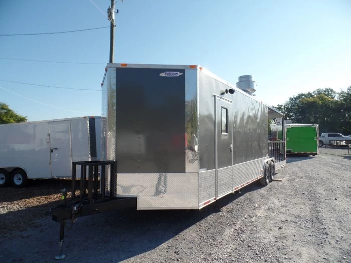 8.5' x 30' Concession Food Trailer Charcoal Grey Event Catering 15 8.5' x 30' Concession Food Trailer Charcoal Grey Event Catering - Image 15