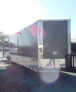 8.5' x 30' Concession Food Trailer Charcoal Grey Event Catering 33 8.5' x 30' Concession Food Trailer Charcoal Grey Event Catering -Cheap Concession Trailers Shop sam 4250