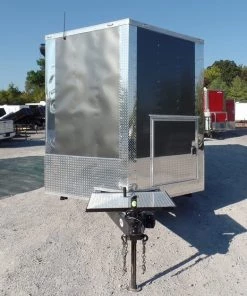 8.5' x 22' Concession Food Trailer Grey/Green With Appliances -Cheap Concession Trailers Shop sam 4260 1