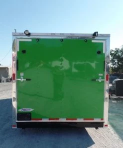 8.5' x 22' Concession Food Trailer Grey/Green Event Catering -Cheap Concession Trailers Shop sam 4266