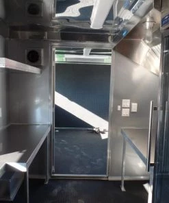 8.5' x 22' Concession Food Trailer Grey/Green With Appliances -Cheap Concession Trailers Shop sam 4273 1