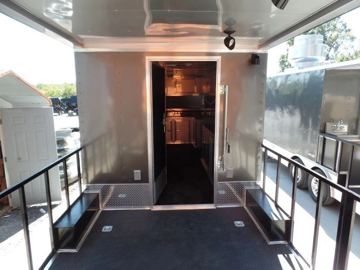 8.5' x 30' Concession Food Trailer Charcoal Grey Event Catering 11 8.5' x 30' Concession Food Trailer Charcoal Grey Event Catering - Image 11