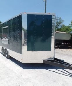 8.5' x 16' Emerald Green Food Event Concession Trailer -Cheap Concession Trailers Shop sam 4461