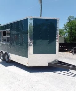 8.5' x 16' Emerald Green Food Event Concession Trailer -Cheap Concession Trailers Shop sam 4464