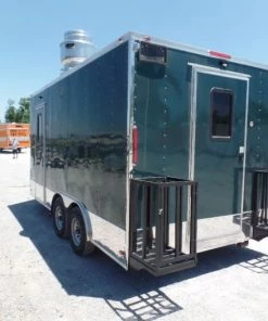 8.5' x 16' Emerald Green Food Event Concession Trailer -Cheap Concession Trailers Shop sam 4467