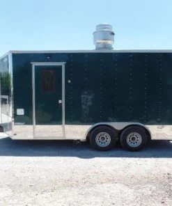 8.5' x 16' Emerald Green Food Event Concession Trailer -Cheap Concession Trailers Shop sam 4468