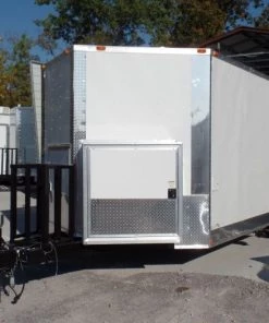 8.5' x 20' Concession Food Trailer White Event Catering -Cheap Concession Trailers Shop sam 4524