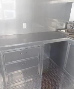 8.5' x 20' Concession Food Trailer White Event Catering -Cheap Concession Trailers Shop sam 4541