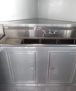 8.5' x 20' Concession Food Trailer White Event Catering -Cheap Concession Trailers Shop sam 4542